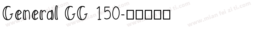 General GG 150字体转换